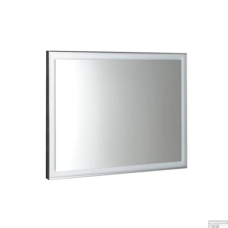 Hoge Kwaliteit Badkamerspiegel Sapho Luminar 70.3x50.3 cm LED-Verlichting Frame Chroom