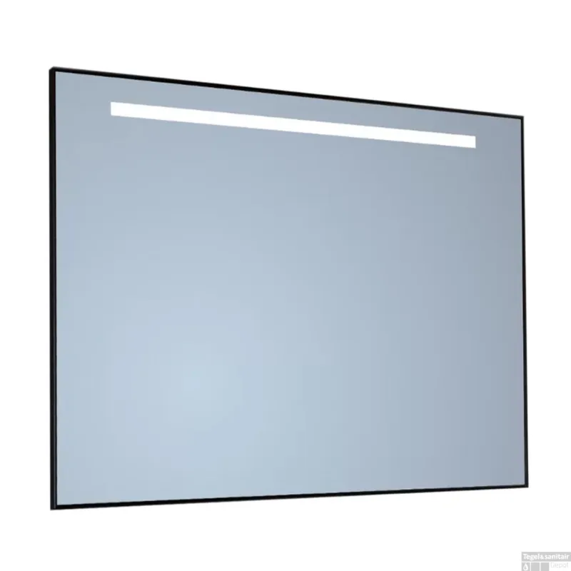 Voordeelprijs Spiegel Sanicare Q-Mirrors 60x70 cm Rechthoek Met Aan De Bovenkant LED Warm White, Omlijsting Chroom incl. ophangmateriaal
