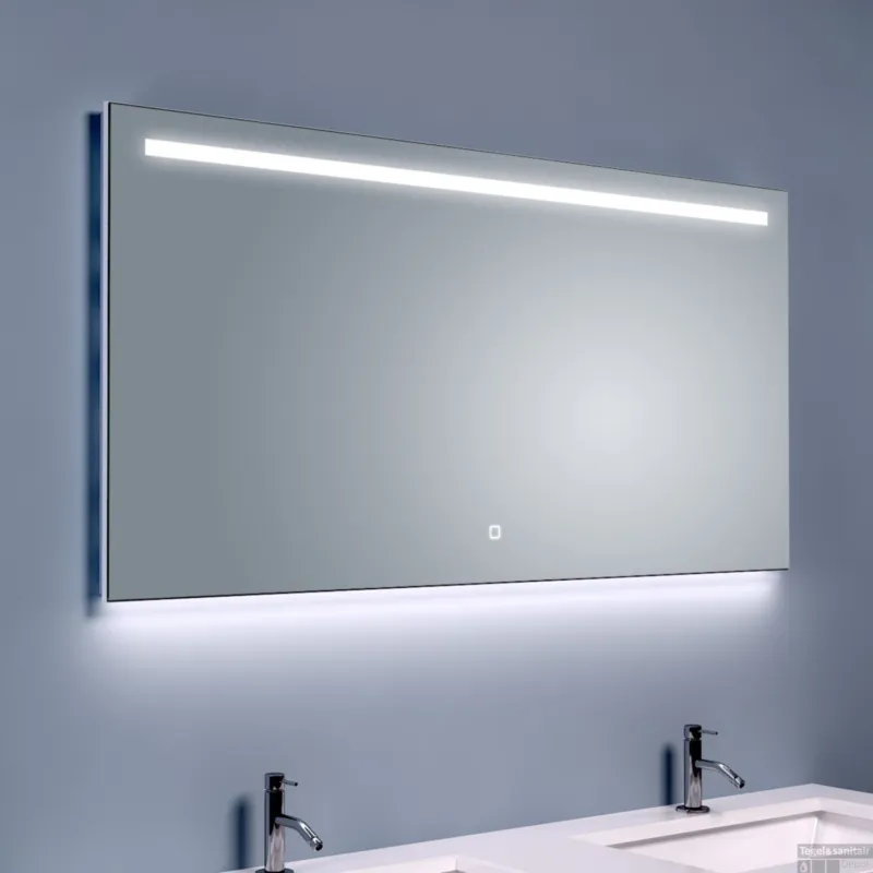 BWS Ambi Two LED Spiegel Dimbaar Condensvrij 120x60 cm Op = Op