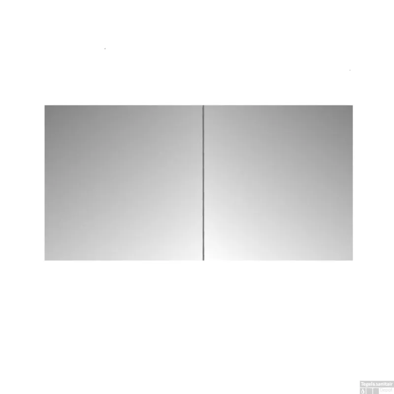 Aanbieding Spiegelkast Sanicare Qlassics 90 cm 2 Deuren Grey-Wood