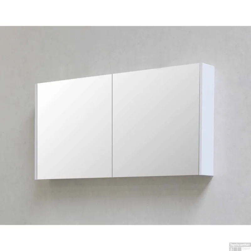 Koopje Spiegelkast BWS Salt 2 Deuren 100x60 cm Incl. Planchetten Scotch Oak