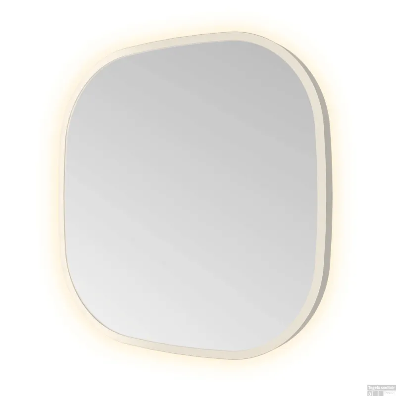 Merkproduct Spiegel Hotbath &MORE 40x40 cm LED-Verlichting Deens Ovaal RVS