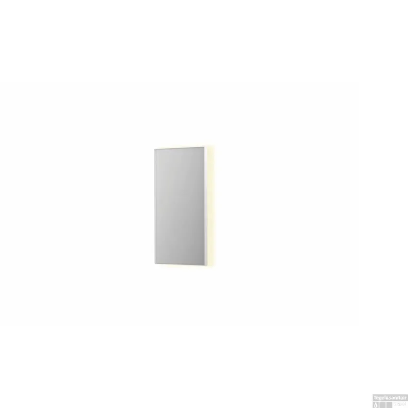 Spiegel INK SP32 40x4x80 cm Incl. Indirect LED-Verlichting Rondom en Spiegelverwarming Mat Wit Speciale Aanbieding