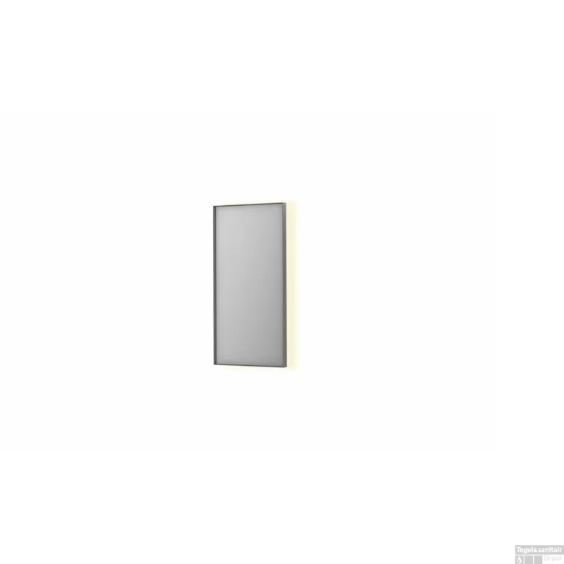 Tijdelijk Beschikbaar Spiegel INK SP32 40x4x80 cm Incl. Indirect LED-Verlichting Rondom en Spiegelverwarming Geborsteld RVS