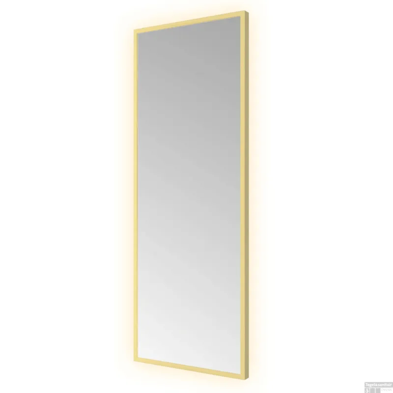 Spiegel Hotbath &MORE 80x30 cm LED-Verlichting Rechthoek Geborsteld Messing PVD Tijdelijk Beschikbaar