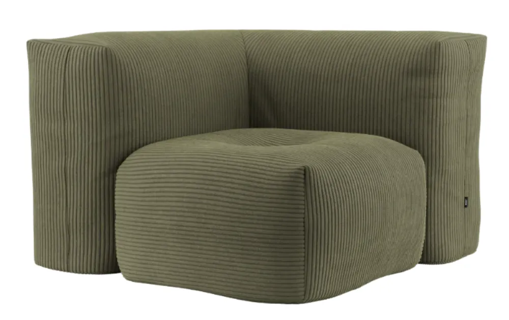 Koop Online Sackit Soft Indoor hoekelement-Corduroy Olive