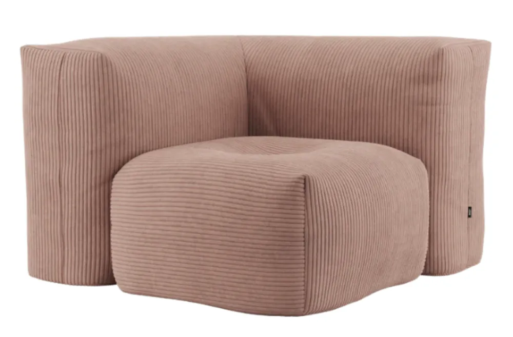 Sackit Soft Indoor hoekelement-Corduroy Rose Direct Beschikbaar