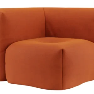 Sackit Soft Indoor hoekelement-Orange Jaquard Finale Uitverkoop