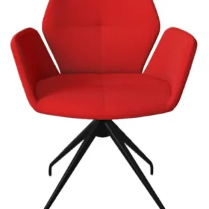 Mobitec Mood 95 M0712 eetkamerstoel - draaipoot zwart-Hip Hop Red Veilige Betaling