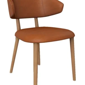 Mobitec Toro C0212 eetkamerstoel - beuken onderstel-Genova Cognac Betaalbaar
