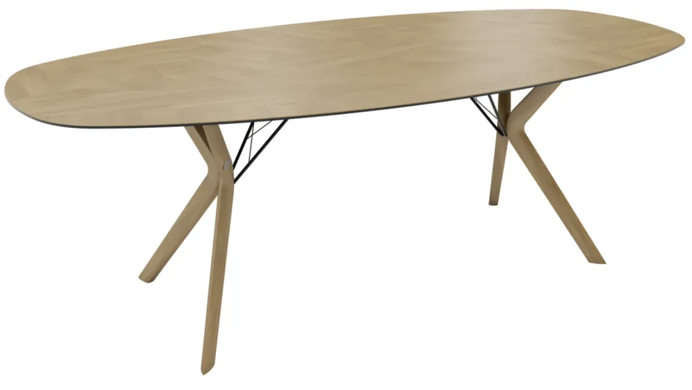Actieprijs Mobitec Eclipse T0400 eettafel-Naturel Eiken-200x100 cm