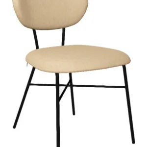 Mobitec Toro C0310 eetkamerstoel - zwart onderstel-Hip Hop Beige Flitsaanbieding