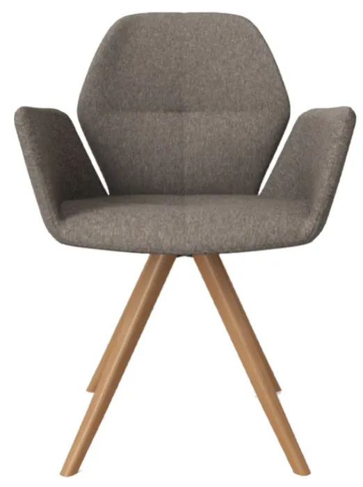Mobitec Mood 95 M0912 eetkamerstoel - beuken onderstel-Hip Hop Grey Speciale Aanbieding