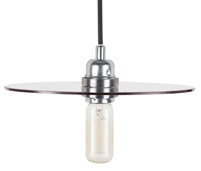 Exclusieve Aanbieding FRAMA Circle hanglamp-Smoked glass / steel