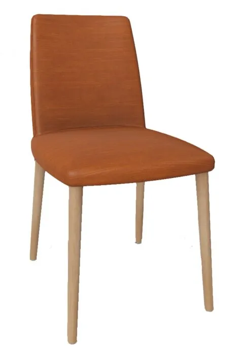 Flitsaanbieding Mobitec Rob C0110 eetkamerstoel - beuken onderstel-Genova Cognac