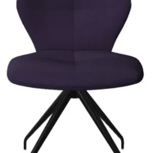 Beperkt Aanbod Mobitec Mood 91 M0510 eetkamerstoel - zwart onderstel-Hip Hop Violet
