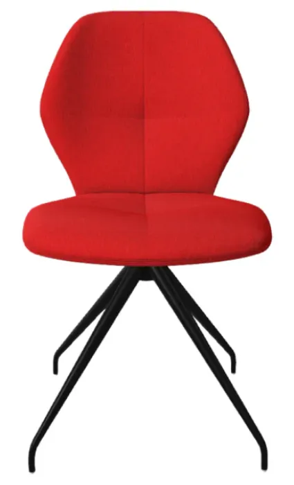 Weekendaanbieding Mobitec Mood 91 M0510 eetkamerstoel - zwart onderstel-Hip Hop Red