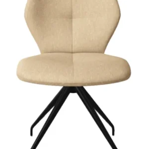Gecertificeerd Mobitec Mood 91 M0510 eetkamerstoel - zwart onderstel-Hip Hop Beige