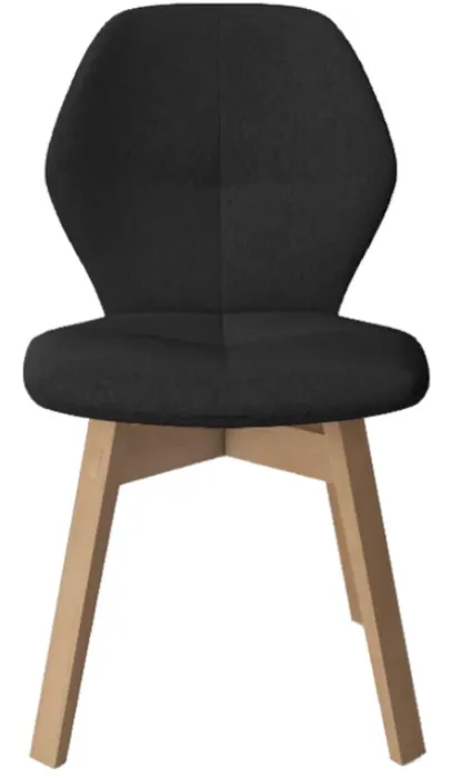 Mobitec Mood 91 M0110 eetkamerstoel - beuken onderstel-Hip Hop Anthracite Hoge Kwaliteit
