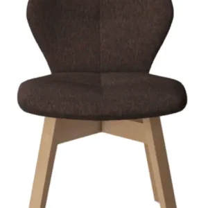 Op = Op Mobitec Mood 91 M0110 eetkamerstoel - beuken onderstel-Hip Hop Brown