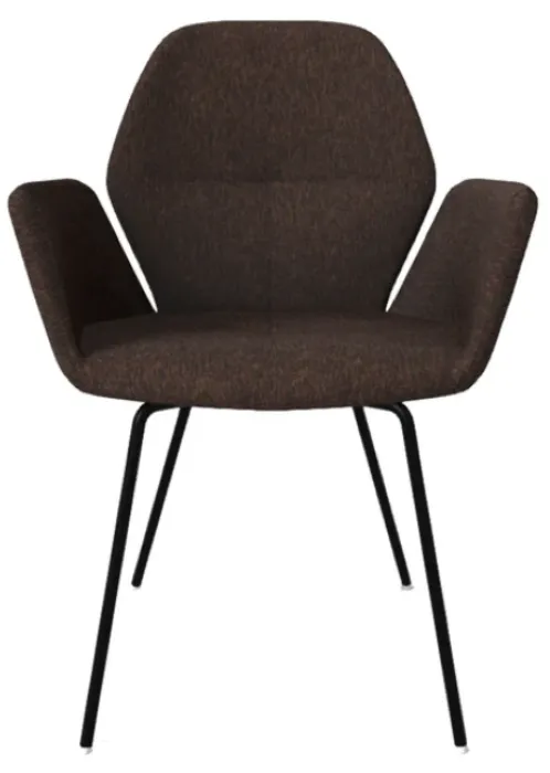Mobitec Mood 95 M1512 eetkamerstoel - zwart onderstel-Hip Hop Brown Nu Kopen