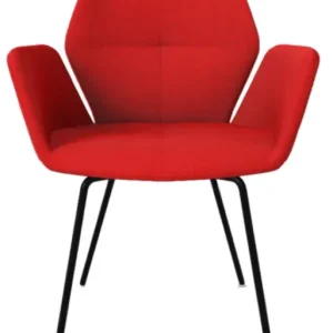 Mobitec Mood 95 M1512 eetkamerstoel - zwart onderstel-Hip Hop Red Beperkte Voorraad