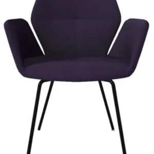 Mobitec Mood 95 M1512 eetkamerstoel - zwart onderstel-Hip Hop Violet Aanbieding