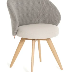 Mobitec Neo C1152 eetkamerstoel-Vera Ecru/Karl Taupe Populair