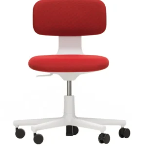 Vitra Rookie bureaustoel-Poppy Rood-Soft Grey Direct Verzonden