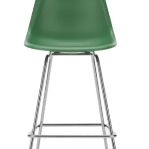 Seizoensaanbieding Vitra Eames Plastic barkruk met verchroomd onderstel-medium-Emerald