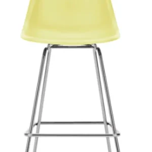 Gecertificeerd Vitra Eames Plastic barkruk met verchroomd onderstel-medium-Citroen
