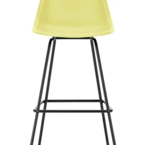 Vitra Eames Plastic barkruk met zwart gepoedercoat onderstel-hoog-Citroen Rechtstreeks Van De Fabrikant