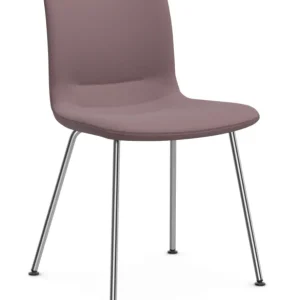 Flitsaanbieding Vitra Hal Soft Tube stoel verchroomd onderstel-Pink/Sierra Grey