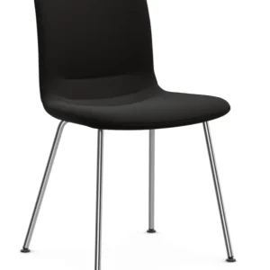 Voordeelprijs Vitra Hal Soft Tube stoel verchroomd onderstel-Nero