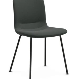 Vitra Hal Soft Tube stoel zwart onderstel-Nero/sierra grey Koop Vandaag