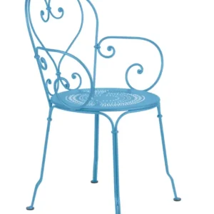 Lage Prijs Fermob 1900 tuinstoel met armleuning-Maya Blue