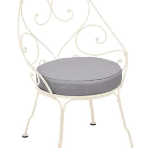Direct Verzonden Fermob 1900 fauteuil met flannel grey zitkussen-Latte Beige