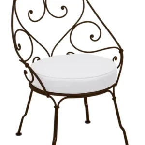 Fermob 1900 fauteuil met off-white zitkussen-Tonka Snelle Levering