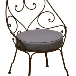 Tijdelijk Beschikbaar Fermob 1900 fauteuil met graphite grey zitkussen-Tonka