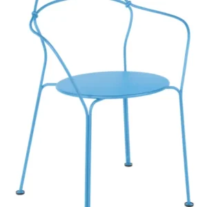 Beste Prijs Fermob Airloop tuinstoel met armleuning-Maya Blue