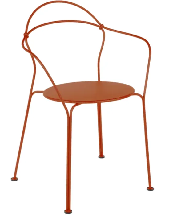 Fermob Airloop tuinstoel met armleuning-Candied Orange Dagaanbieding