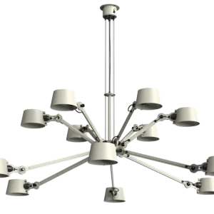 Lage Kosten Tonone Bolt 12 Arm Chandelier hanglamp-Ash grey