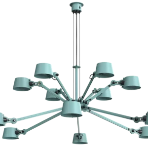 Must-Have Tonone Bolt 12 Arm Chandelier hanglamp-Ice Blue