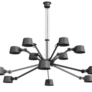 Tonone Bolt 12 Arm Chandelier hanglamp-Midnight grey Exclusieve Aanbieding