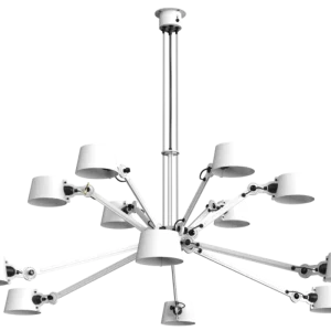 Korting Tonone Bolt 12 Arm Chandelier hanglamp-Pure white