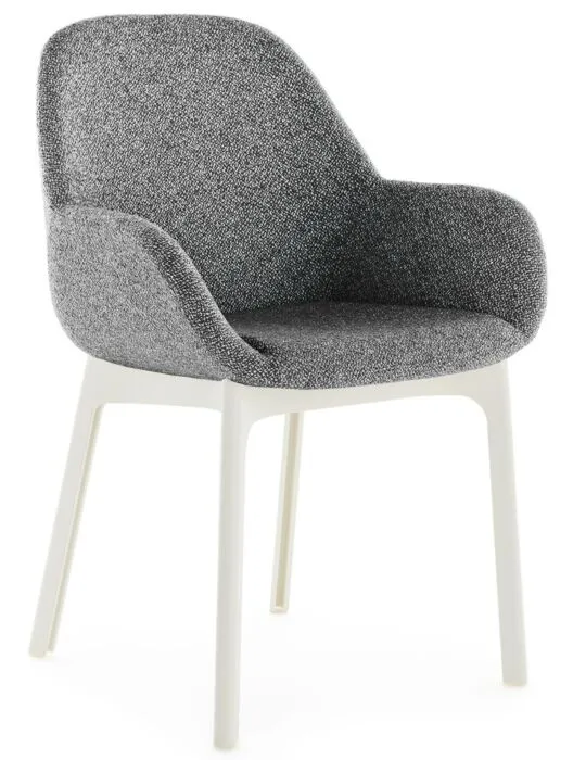 Veilige Betaling Kartell Clap Tissue Shirley stoel - wit onderstel-White/Black