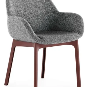 Kartell Clap Tissue Shirley stoel - Burgundy onderstel-White/Black Gereduceerde Prijs