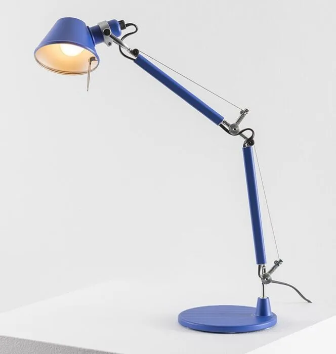 Gereduceerde Prijs Artemide Tolomeo Micro tafellamp-Blue Klein