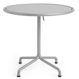 Laatste Versie HAY Deville tafel-Silver grey-Ø80 cm