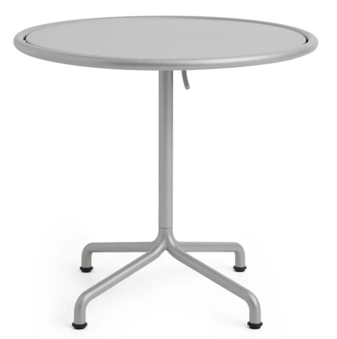 Laatste Versie HAY Deville tafel-Silver grey-Ø80 cm